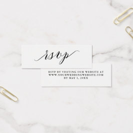 Scripttypografie | Bruiloft RSVP Online Kaart