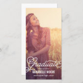 Scriptuitnodiging voor diploma-uitreiking aankondiging (Voorkant / Achterkant)