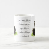 Scripture 1 Corinthians 13:4 Love is Koffiemok (Center)