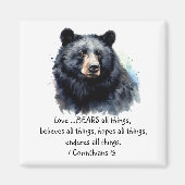 Scripture 1 Corinthians 13:4 Love is Magneet (Voorkant)