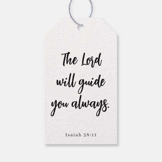 Scripture Centerpiece Decoration Graduation Party Cadeaulabel (Achterkant)
