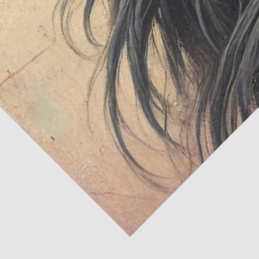 Scripture & Elegant Floral Shetland Pony Tissuepapier (Detail)