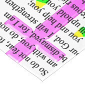 SCRIPTURE ISAIAH 41:10 ONTWERP KORTE TAFELLOPER (Hoek)