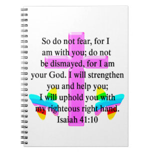  SCRIPTURE ISAIAH 41:10 ONTWERP NOTITIEBOEK