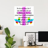  SCRIPTURE ISAIAH 41:10 ONTWERP POSTER (Thuiskantoor)