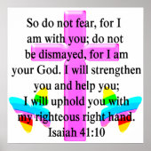 SCRIPTURE ISAIAH 41:10 ONTWERP POSTER (Voorkant)