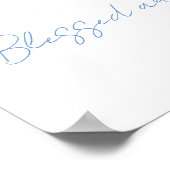 Scripture John 20:29 Bible Verse Flower Bouquet Poster (Hoek)