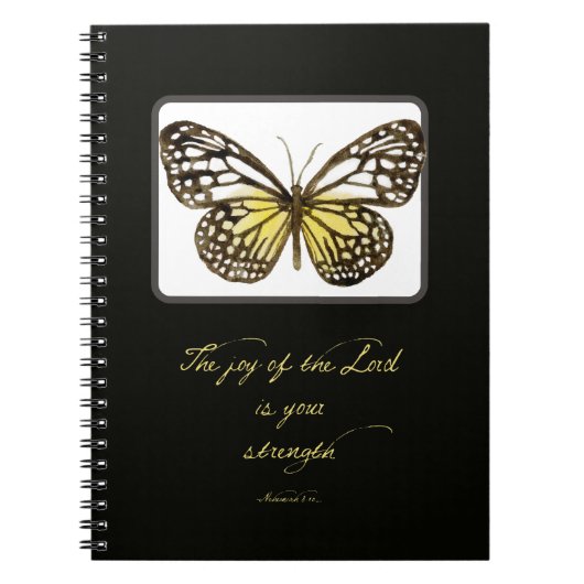 Scripture Journal Waterverf Butterfly Notitieboek (Voorkant)