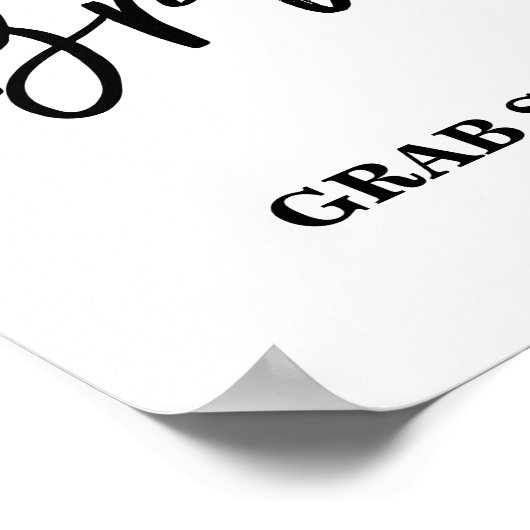 Scripture Let's brunch Vrijgezellenfeest Sign Poster (Hoek)