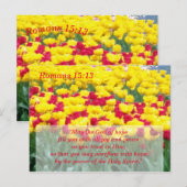 Scripture Meditation Card Romans 15:13 Briefkaart (Voorkant / Achterkant)
