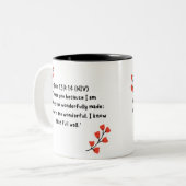 Scripture Mug  Tweekleurige Koffiemok (Voorkant links)