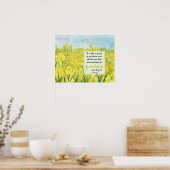 Scripture Mustard Seed Luke 13 Bible Verse Poster (Keuken)