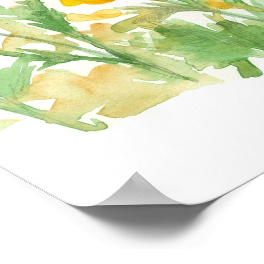 Scripture Peter 3:18 Bible Verse California Poppy Poster (Hoek)