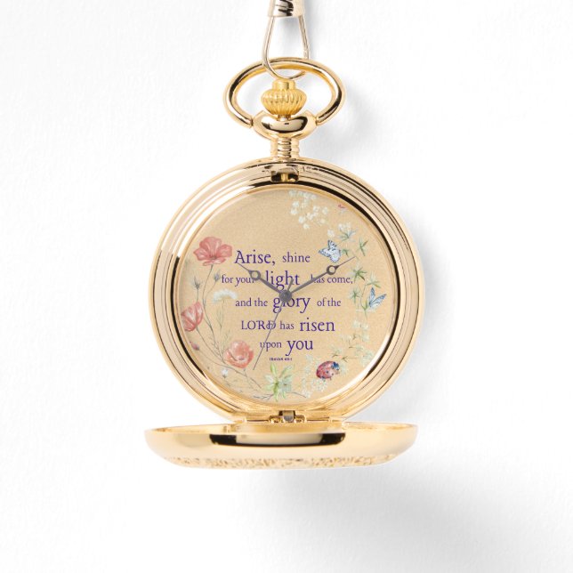 Scripture Pocket Watch Horloge (Voorkant)
