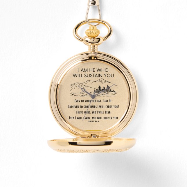 Scripture Pocket Watch Horloge (Voorkant)