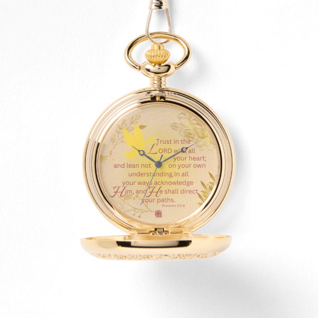 Scripture Pocket Watch Horloge (Voorkant)