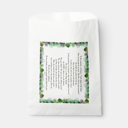 Scripture, Psalm 11, Bible Verse, Bedankzakje (Voorkant)