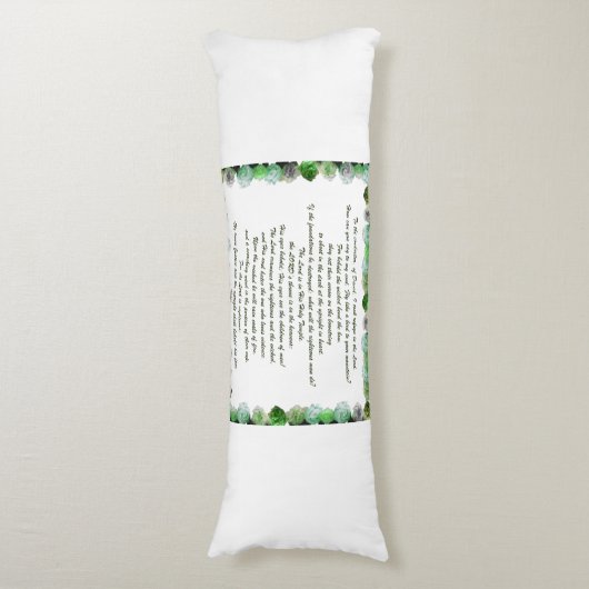 Scripture, Psalm 11, Bible Verse, Lichaamskussen (Voorkant Verticaal)