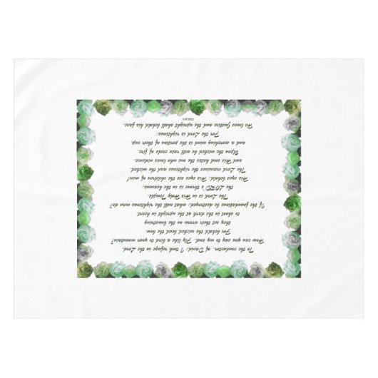 Scripture, Psalm 11, Bible Verse, Tafelkleed (Voorkant (Horizontaal))