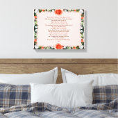 Scripture, Psalm 11, Botanic Canvas Afdruk (Insitu (Slaapkamer))