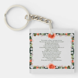 Scripture, Psalm 11, Botanic Sleutelhanger