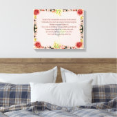 Scripture, Psalm 11, Colorful Flower Canvas Afdruk (Insitu (Slaapkamer))