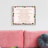 Scripture, Psalm 11, Colorful Roses Canvas Afdruk (Insitu (Woonkamer))