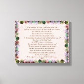 Scripture, Psalm 11, Colorful Roses Canvas Afdruk (Voorkant)