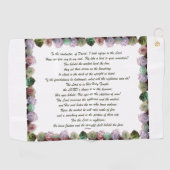 Scripture, Psalm 11, Colorful Roses Golfhanddoek (Horizontaal)