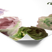 Scripture, Psalm 11, Colorful Roses Perfect Poster (Hoek)