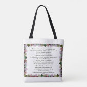 Scripture, Psalm 11, Colorful Rozen Tote Bag (Achterkant)