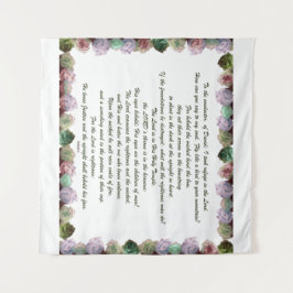 Scripture, Psalm 11, Colorful Rozen Wandkleed