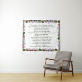 Scripture, Psalm 11, Colorful Rozen Wandkleed (In situ)