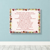Scripture, Psalm 11, Flowerful Canvas Afdruk (Insitu (Houten vloer))