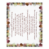 Scripture, psalm 11, Flowerful Foto Afdruk (Voorkant)