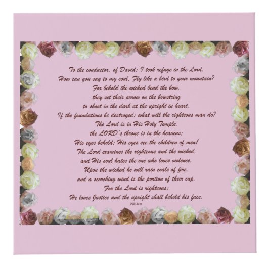 Scripture, Psalm 11, Flowerful Kubus (Rechts)