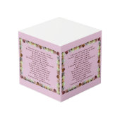 Scripture, Psalm 11, Flowerful Kubus (Achter hoekig)