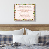 Scripture, Psalm 11, Green Gray Roses Canvas Afdruk (Insitu (Slaapkamer))