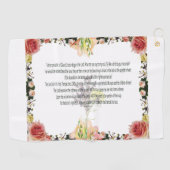 Scripture, Psalm 11, kleurrijke ventilator Golfhanddoek (Horizontaal)