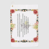 Scripture, Psalm 11, kleurrijke ventilator Golfhanddoek (Voorkant)