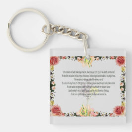 Scripture, Psalm 11, kleurrijke ventilator Sleutelhanger