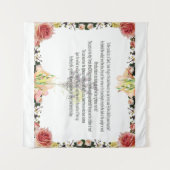 Scripture, Psalm 11, kleurrijke ventilator Wandkleed (Voorkant (horizontaal))