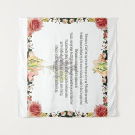 Scripture, Psalm 11, kleurrijke ventilator Wandkleed