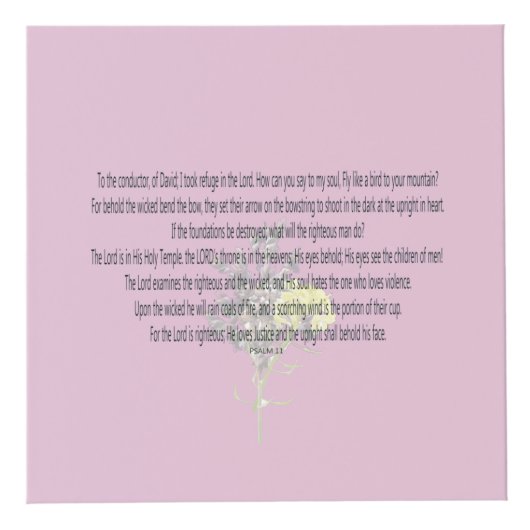 Scripture, Psalm 11, Kubus (Rechts)