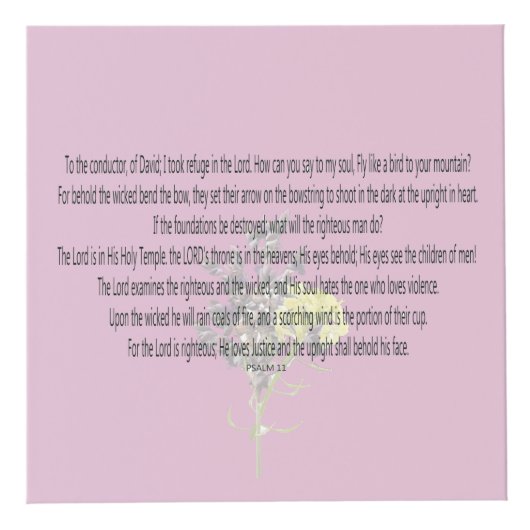 Scripture, Psalm 11, Kubus (Voorkant)