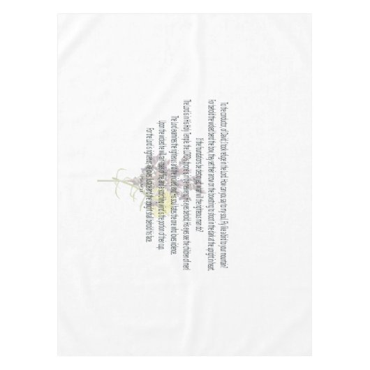 Scripture, Psalm 11, Tafelkleed (Voorkant)