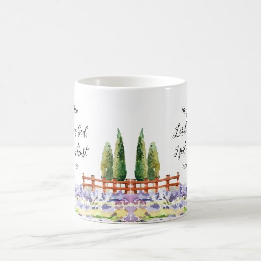 Scripture Psalm 25:1, ik zet Mijn Vertrouwelijke B Koffiemok (Center)