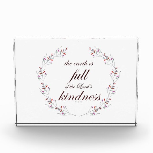 Scripture, Psalm 33, Full Kindness Fotoblokken (Voorkant)