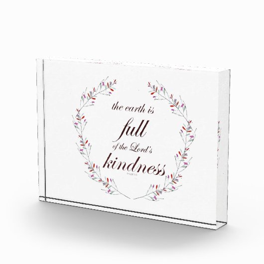 Scripture, Psalm 33, Full Kindness Fotoblokken (Rechts)