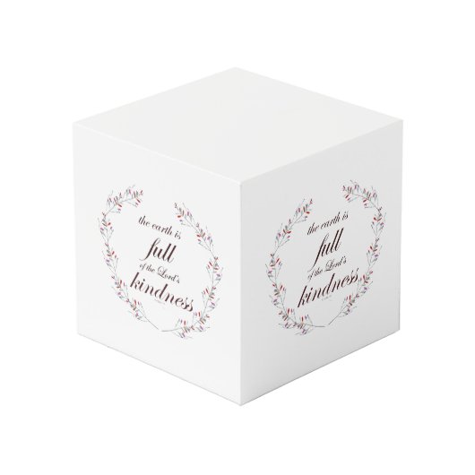 Scripture, Psalm 33, Full Kindness Kubus (Achter hoekig)